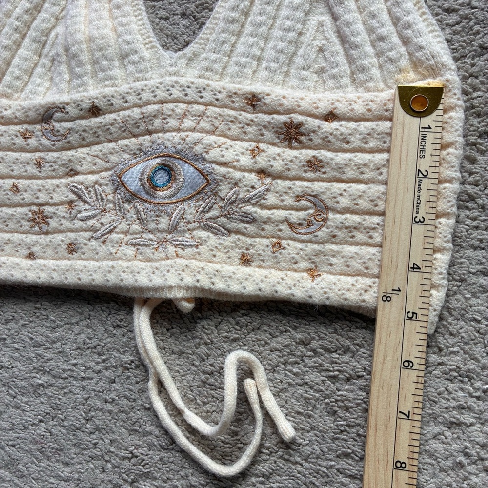ROMWE Cream Textured Knit Top - Picture 8 of 14